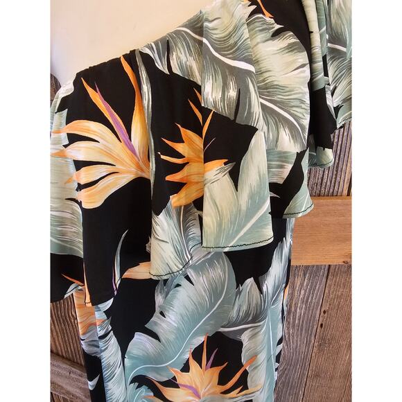 Show me your mumu sz small floral one shoulder vacation Maxi dress casual beach - Picture 3 of 7